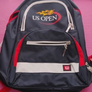 Wilson Blue and Red Sports Backpack with US Open Flair